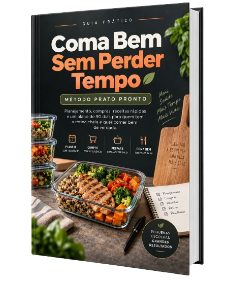 Capa do ebook Coma Bem Sem Perder Tempo