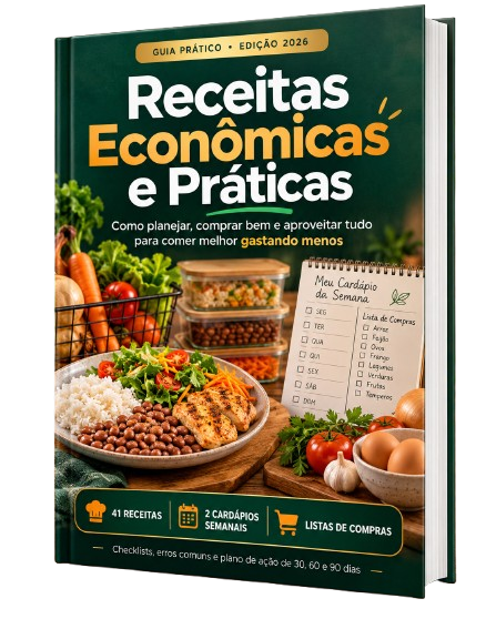 Capa do ebook Receitas Econômicas e Práticas