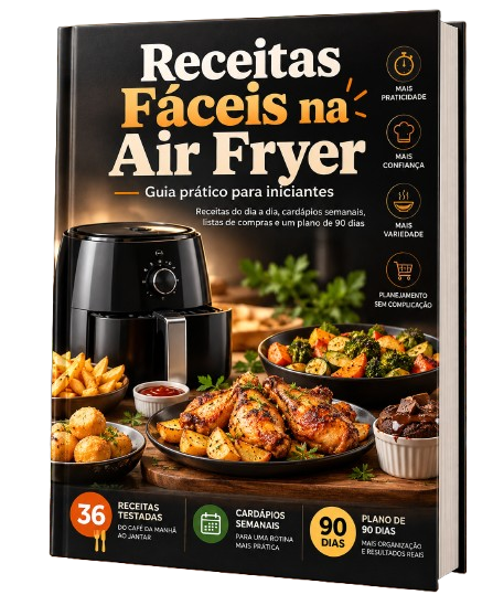 Capa do ebook Receitas Fáceis na Air Fryer