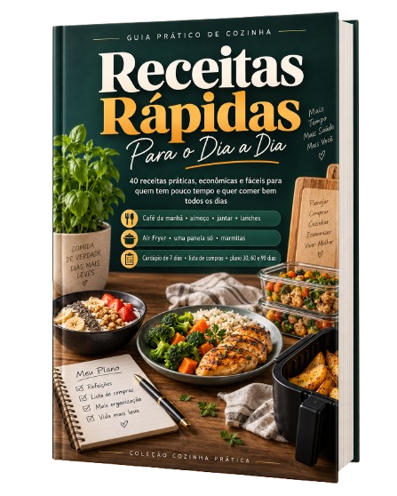 Capa do ebook Receitas Rápidas Para o Dia a Dia